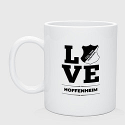Кружка керамическая Hoffenheim Love Классика, цвет: белый