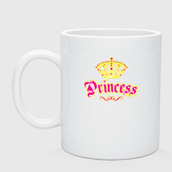 Кружка керамическая Моя Принцесса The Princcess, цвет: белый