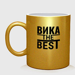 Кружка керамическая ВИКА THE BEST, цвет: золотой