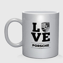 Кружка керамическая Porsche Love Classic, цвет: серебряный