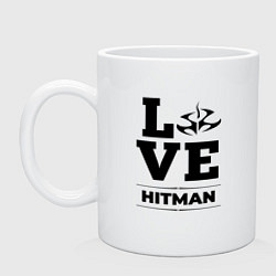 Кружка керамическая Hitman Love Classic, цвет: белый