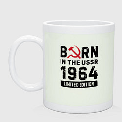 Кружка керамическая Born In The USSR 1964 Limited Edition, цвет: фосфор