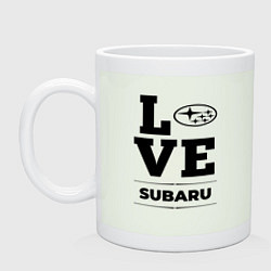Кружка керамическая Subaru Love Classic, цвет: фосфор