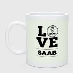 Кружка керамическая Saab Love Classic, цвет: фосфор