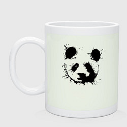 Кружка керамическая Прикольный панда - клякса, цвет: фосфор