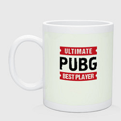 Кружка керамическая PUBG: Ultimate Best Player, цвет: фосфор