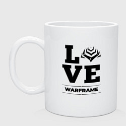 Кружка керамическая Warframe love classic, цвет: белый