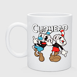 Кружка керамическая Cuphead - Mugman, цвет: белый
