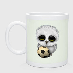 Кружка керамическая Футбол - Сова, цвет: фосфор