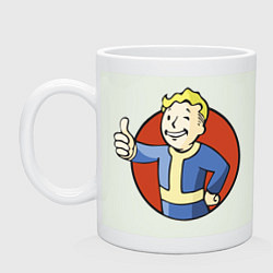 Кружка керамическая Vault boy like, цвет: фосфор