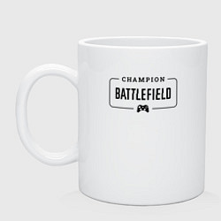 Кружка Battlefield gaming champion: рамка с лого и джойст