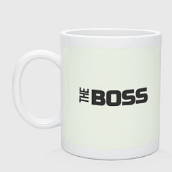 Кружка керамическая THE BOSS, цвет: фосфор