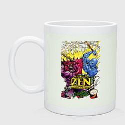 Кружка керамическая Zen - intergalactic ninja, цвет: фосфор