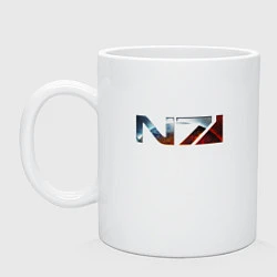 Кружка керамическая Mass Effect N7 -Shooter, цвет: белый