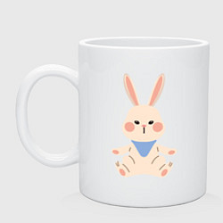 Кружка керамическая Good bunny, цвет: белый