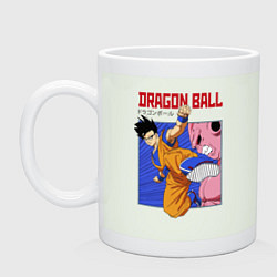 Кружка керамическая Dragon Ball - Сон Гоку - Удар, цвет: фосфор