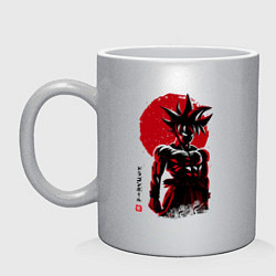 Кружка керамическая Goku Son - Dragon Ball - Japan style, цвет: серебряный