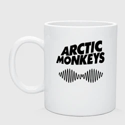 Кружка керамическая Arctic Monkeys, цвет: белый