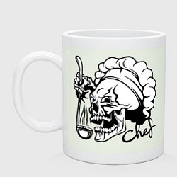 Кружка керамическая Chef skull, цвет: фосфор