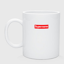 Кружка керамическая Superпапа, цвет: белый