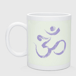 Кружка керамическая Ом мантра, цвет: фосфор