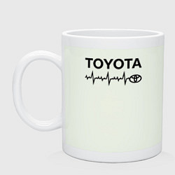 Кружка керамическая Любимая Тойота, цвет: фосфор