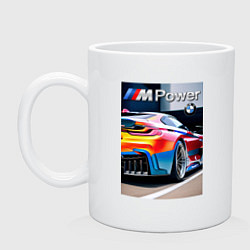 Кружка керамическая BMW M Power - motorsport, цвет: белый