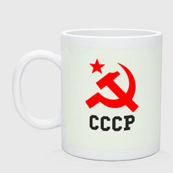 Кружка керамическая СССР стиль, цвет: фосфор