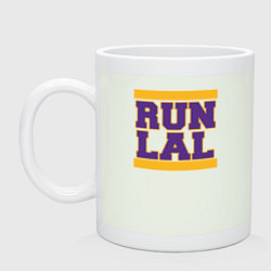 Кружка керамическая Run Lakers, цвет: фосфор
