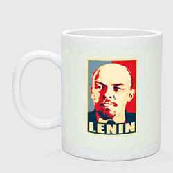 Кружка керамическая Lenin, цвет: фосфор