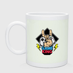 Кружка керамическая Король игры, цвет: фосфор