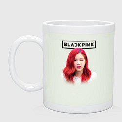 Кружка керамическая Blackpink Rose, цвет: фосфор