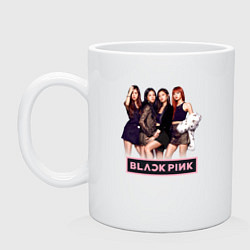 Кружка керамическая Rose Blackpink kpop, цвет: белый