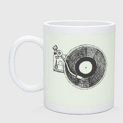 Кружка керамическая Vinyl style, цвет: фосфор