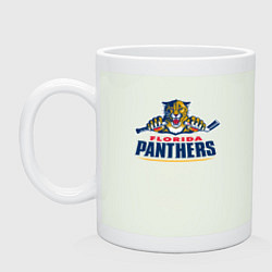 Кружка керамическая Florida panthers - hockey team, цвет: фосфор