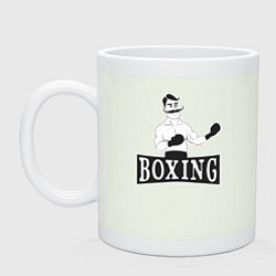 Кружка керамическая Boxing man, цвет: фосфор