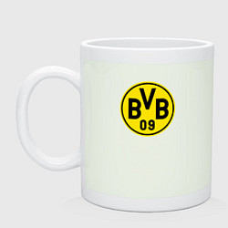 Кружка керамическая Borussia fc sport, цвет: фосфор