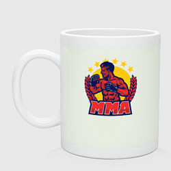 Кружка керамическая Боец MMA, цвет: фосфор