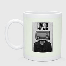 Кружка керамическая Radiohead human, цвет: фосфор