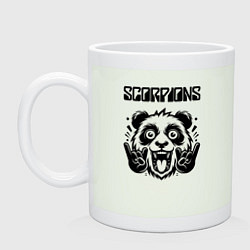 Кружка керамическая Scorpions - rock panda, цвет: фосфор