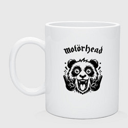 Кружка керамическая Motorhead - rock panda, цвет: белый