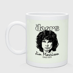 Кружка керамическая The Doors Jim Morrison, цвет: фосфор