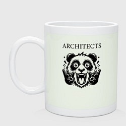 Кружка керамическая Architects - rock panda, цвет: фосфор