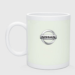 Кружка керамическая Nissan logo, цвет: фосфор