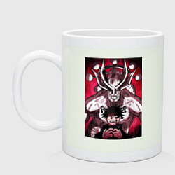 Кружка керамическая Магическая битва Мэгуми Фусигуро призыв, цвет: фосфор