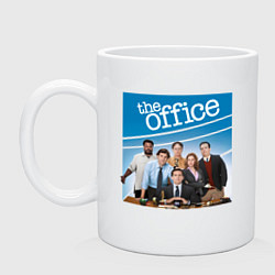 Кружка керамическая Poster the office, цвет: белый
