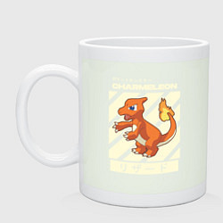 Кружка керамическая Покемоны Чармелеон Charmeleon, цвет: фосфор