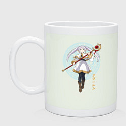 Кружка керамическая Волшебница Фрирен, цвет: фосфор
