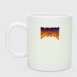 Кружка керамическая Doom logotype, цвет: фосфор