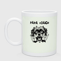 Кружка керамическая Papa Roach - rock dog, цвет: фосфор